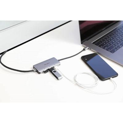 Targus Usb-C Multi-Port Hub With Ethernet Adapter Usb-C 7