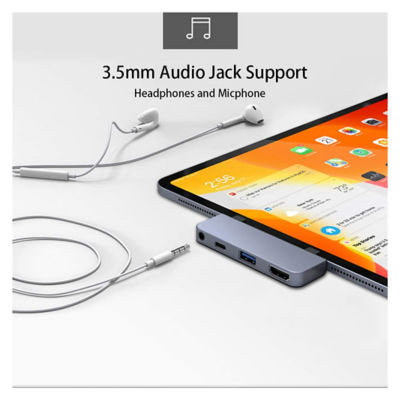 Hyperdrive Hd319E 4-In-1 Usb-C Hub Silver 5