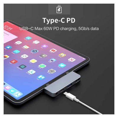 Hyperdrive Hd319E 4-In-1 Usb-C Hub Silver 6