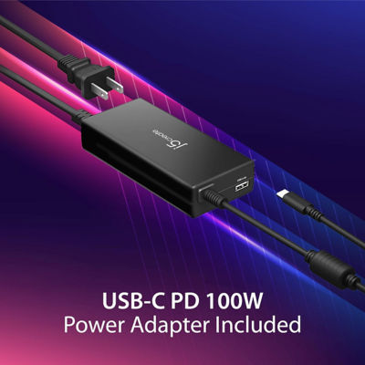 J5Create Jcd543P Usb-C Triple Display Dock W/Ac Adapter 3
