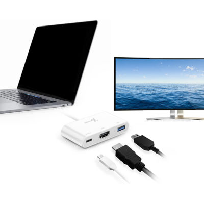 J5Create Jca379 Usb-C To Hdmi & Usb3.0 Hub W/Pwrdlvry 2.0 6