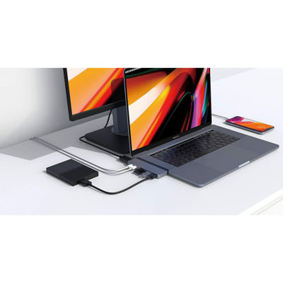HyperDrive DUO 7-in-2 — USB-C Hub for MacBook Pro / Air - Sliver 10