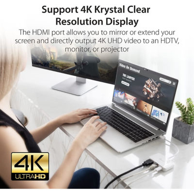 J5Create JCA351 USB-C到4K HDMI以太网适配器 3