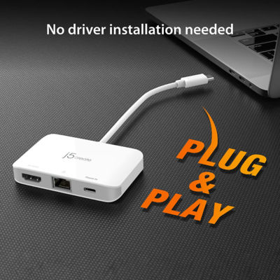 J5Create JCA351 USB-C到4K HDMI以太网适配器 6