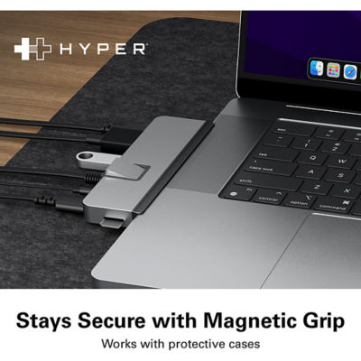 Hyperdrive Hd575 7-In-2 Usb-C Hub For New Macbook Pro 2021 Grey 10