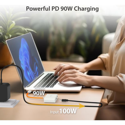 J5Create Jca379Ew Usb-C To Hdmi & Usb Type-A With Pd (Eco) White 6