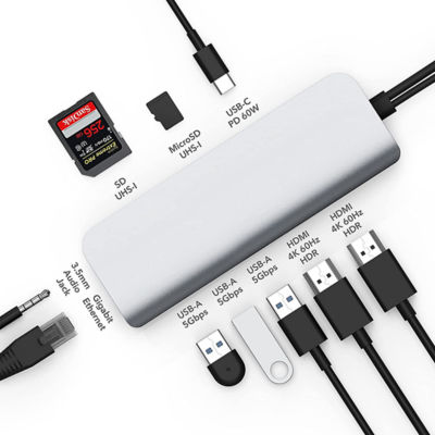 Hyperdrive Hd392 Viper 10-In-2 Usb-C Hub Silver 3