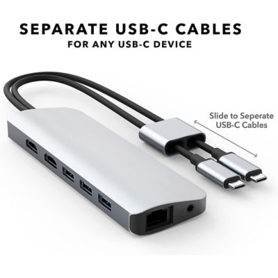 Hyperdrive Hd392 Viper 10-In-2 Usb-C Hub Silver 4