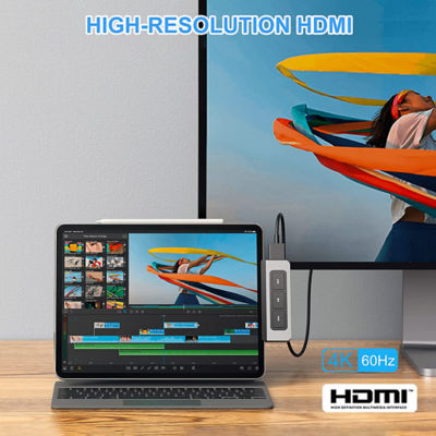 Hyperdrive Hd449 6-In-1 Usb-C Media Hub 6