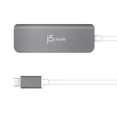 J5Create Jcd371 Usb-C To Hdmi,Usb 3.0 2 Port Deliver 3