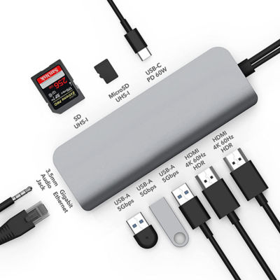 Hyperdrive Hd392 Viper 10-In-2 Usb-C Hub Grey 3