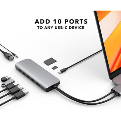 Hyperdrive Hd392 Viper 10-In-2 Usb-C Hub Grey 5