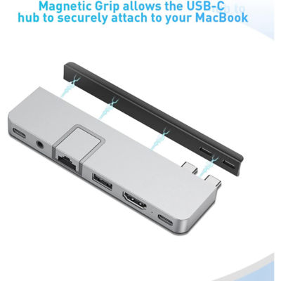 Hyperdrive Hd575 7-In-2 Usb-C Hub For New Macbook Pro 2021 Silver 4