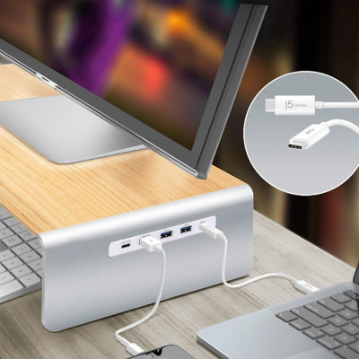 J5CREATE JCT425监视器架w/ 3端口USB 3.0集线器 5