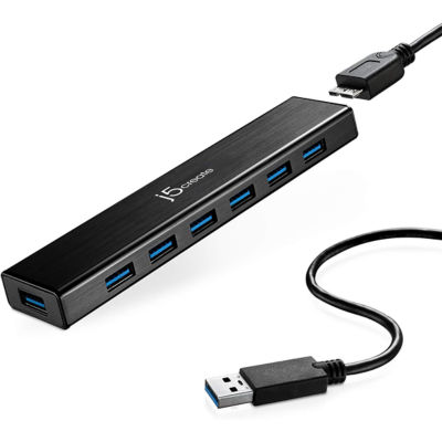J5Create JUH377 7端口USB 3.0集线器 4