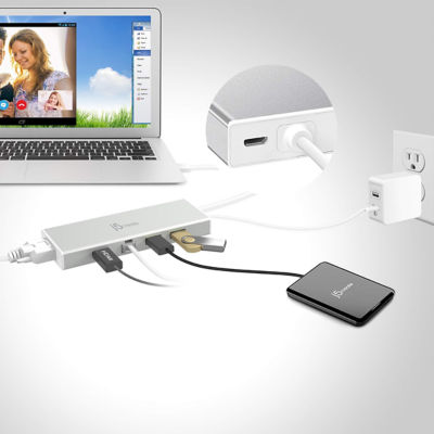 J5Create Jud380 Hdmi/Vga/Gigabit Ethernet/Usb Mini Dock 4
