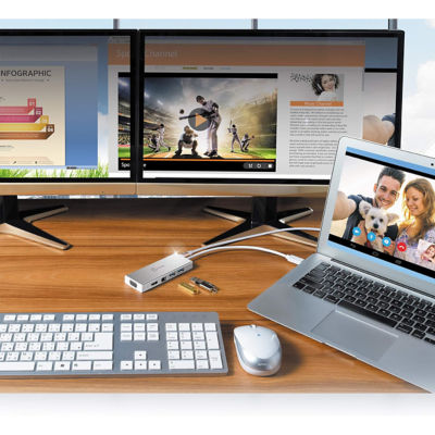 J5Create Jud380 Hdmi/Vga/Gigabit Ethernet/Usb Mini Dock 7