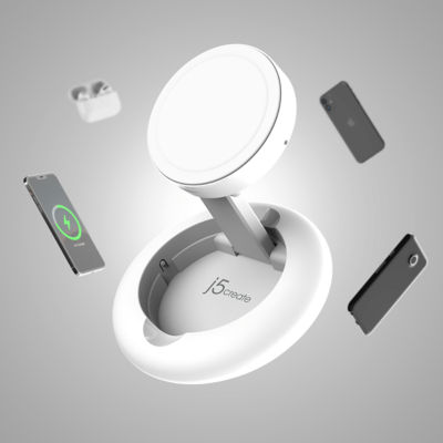 J5Create Jupw1107Np Magsafe 15W Wireless Charging Stand 9