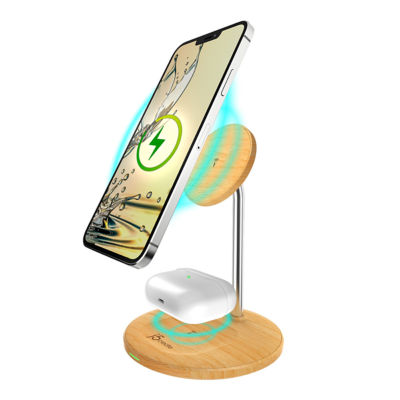 J5Create Jupw2106Np Woodgrain 2In1 Magnetic Wl Charging Stand 14