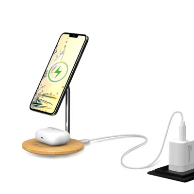 J5Create Jupw2106Np Woodgrain 2In1 Magnetic Wl Charging Stand 15
