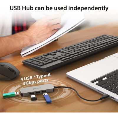 J5Create Jts223 Laptop Stand With Usb 3.0 Hub 3