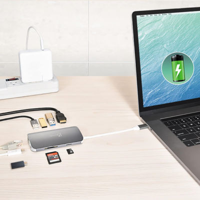 J5Create Jcd383 Usb-C 3.1 M-Ad Hdmi/Etnet/Usb3.1 H/Pd 2.0 2