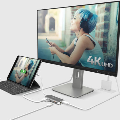 J5Create Jcd383 Usb-C 3.1 M-Ad Hdmi/Etnet/Usb3.1 H/Pd 2.0 4