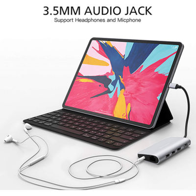 Hyperdrive Hd30F Power 9-In-1 Usb-C Hub Silver 3