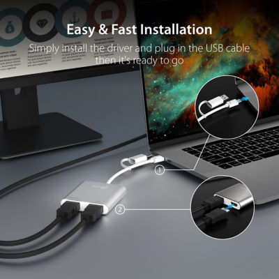 J5Create JCA365 USB-C到双HDMI多监视器适配器 6