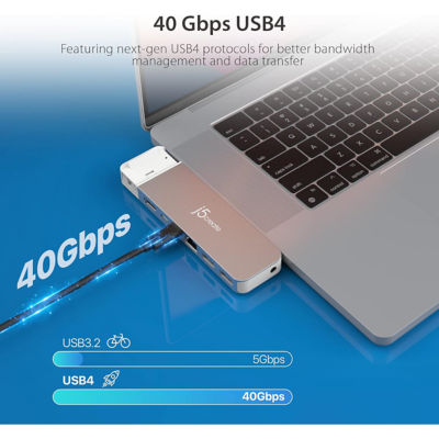 J5Create Jcd395 4K60 Elite Pro Usb4 Hub With Magsafe Kit 3