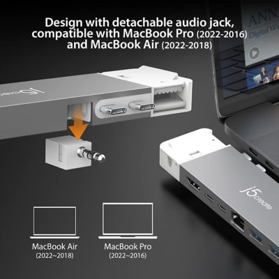 J5Create Jcd395 4K60 Elite Pro Usb4 Hub With Magsafe Kit 6