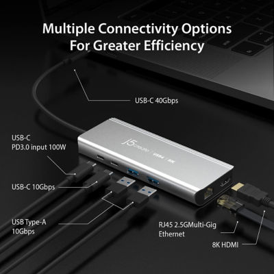 J5Create Jcd403 Usb4® 8K Multi-Port Hub 3