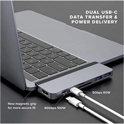 Hyperdrive Hd28C Duo 7-In-2 Usb-C Hub Grey 4