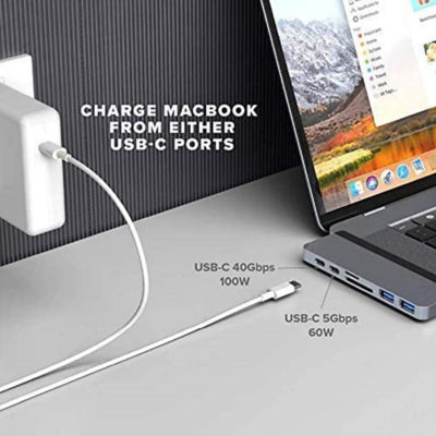 Hyperdrive Hd28C Duo 7-In-2 Usb-C Hub Grey 9