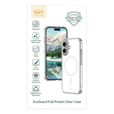 Birf iPhone 16 Series EcoGuard Full Protect Clear Case 1