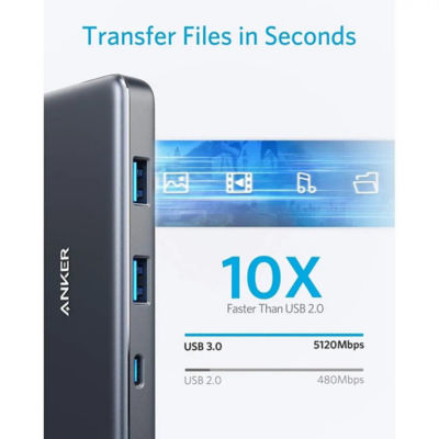 Anker 341 PowerExpand+ 7-in-1 USB-C PD Media Hub Adapter A8346 4
