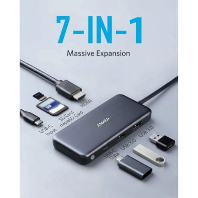 Anker 341 PowerExpand+ 7-in-1 USB-C PD Media Hub Adapter A8346 5