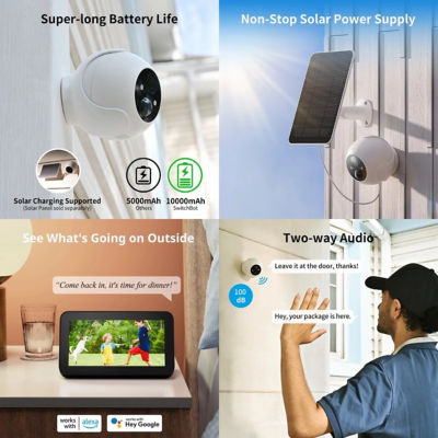 SwitchBot Outdoor Spotlight Camera 2K 5