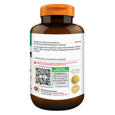 Holistic Way [Bundle of 2] Holistic Way Magnesium Bisglycinate 200mg Supporting Nervous System — Vegan (60s) 3