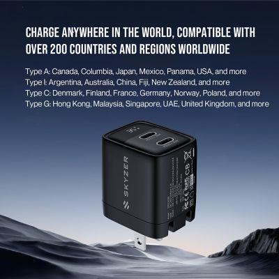 Skyzer SpeedPro35W Worldwide USB Charger 8