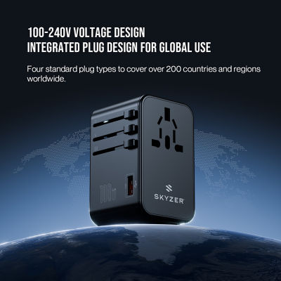 Skyzer SpeedMax 100W Fast Charging Travel Adapter 12