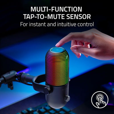 Razer Seiren V3 Chroma - Rgb Usb Microphone With Tap-To-Mute 3