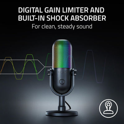 Razer Seiren V3 Chroma - Rgb Usb Microphone With Tap-To-Mute 5