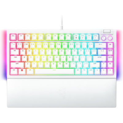 キーボード RAZER BLACKWIDOW V4 75% PHANTOM WHITE Buy Razer Blackwidow V4 75% - Hot-Swappable Mechanical Gaming