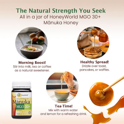 HONEYWORLD MGO 30+ Manuka Honey 500g 6