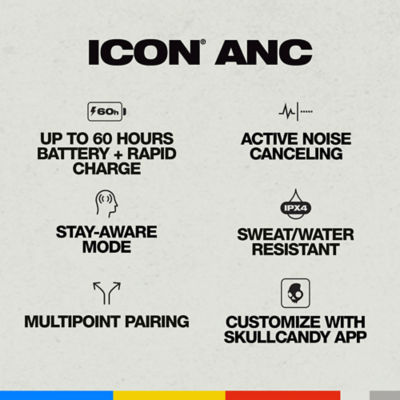 Skullcandy ICON ANC Wireless Headphones 5