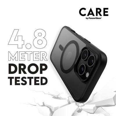 PanzerGlass CARE by PanzerGlass® Flagship Case Transparent Urban Combat w. Black Frame & MagSafe iPhone 16 Pro 3