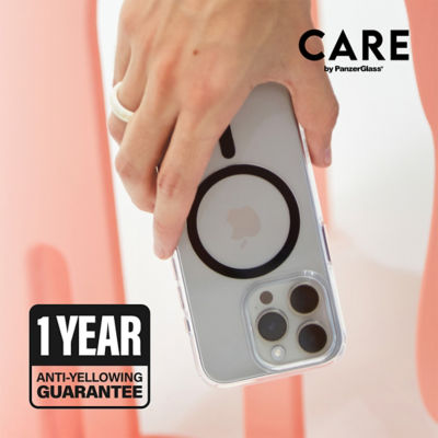 PanzerGlass CARE by PanzerGlass® Flagship Case Transparent Urban Combat w. Black Frame & MagSafe iPhone 16 Pro 8