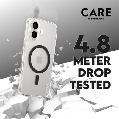PanzerGlass CARE by PanzerGlass® 旗舰款透明都市战斗系列保护壳带黑色MagSafe适用于iPhone 16 3