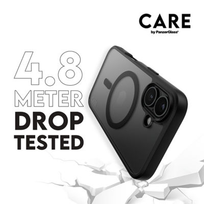 PanzerGlass CARE by PanzerGlass® Flagship Case Transparent Urban Combat w. Black Frame & MagSafe iPhone 16 3
